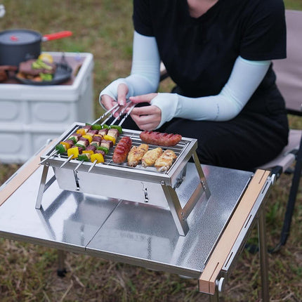 Ultimate Camping Style Stainless Steel Foldable Grill