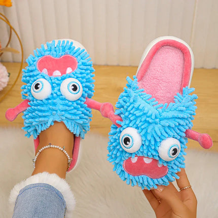 Silly Monster Plush Slippers