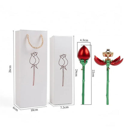 Eternal Rose Rotating Jewelry Box