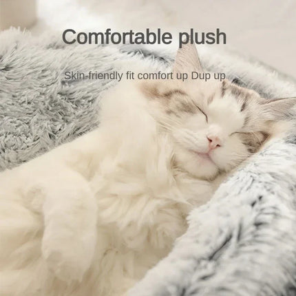 Snuggle Nest Plush Covered Pet Bed