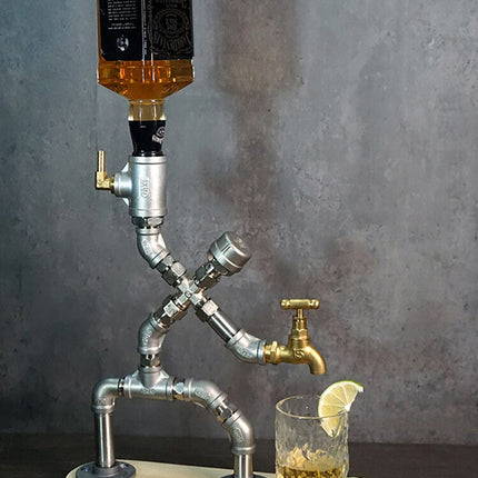 Vintage Human Industrial Pipe Drink Dispenser