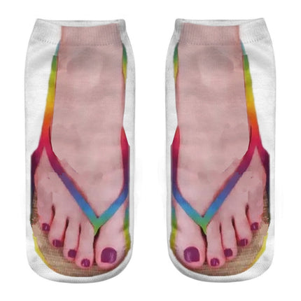 3D Printed Funny Creative Ankle Socks