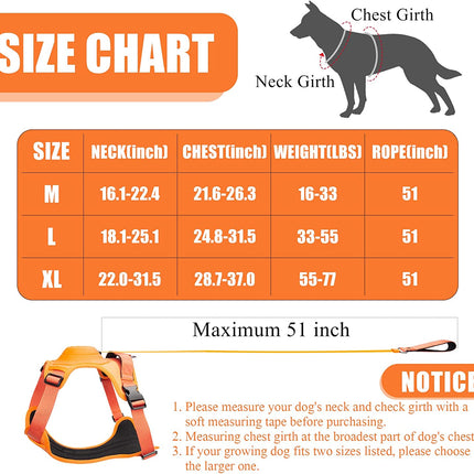 No-Pull Adjustable Comfy Dog Leash Harness