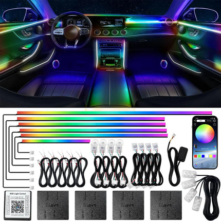 Bluetooth RGB Symphony Car Ambient Light Kit