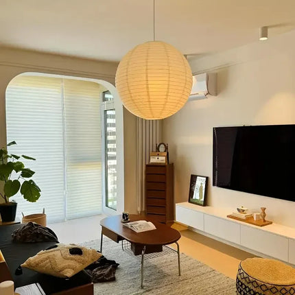 Japanese Style Paper Lantern Pendant Ceiling Lamp