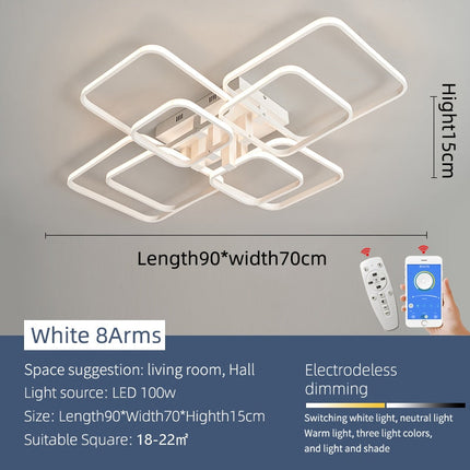 Modern Art Shapes Smart Home LED Chandelier