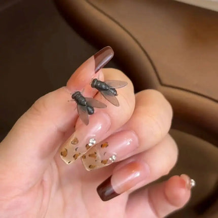 Realistic Fly Abstract Earrings