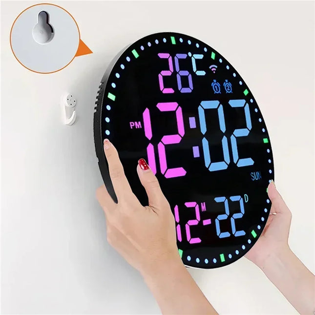 Neon Pulse Smart RGB Multifunctional Wall Clock