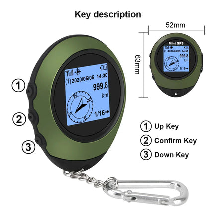 Compact Satellite GPS Navigator High-Precision Compass Tracker Device