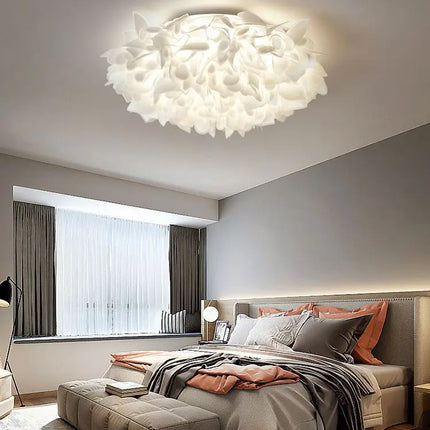 White Flower LED Multi-Mode Dimming Home Ceiling Lamp
