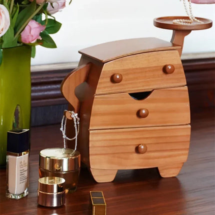 Sassy Wooden Jewelry Mini Storage Box