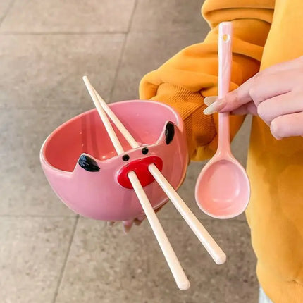 Happy Snout Ceramic Bowl Set