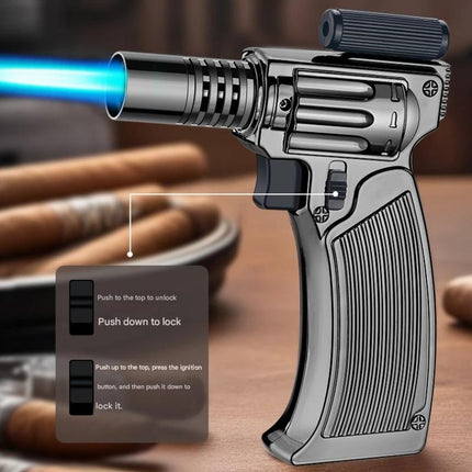 Inferno Strike Metal Windproof Laser Torch Lighter
