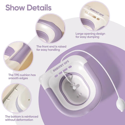 Foldable Home-Care Sitz Bath Basin