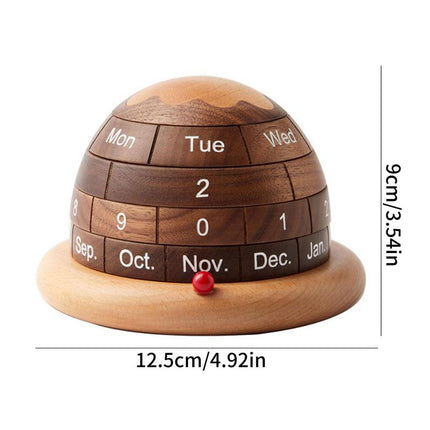 Unique Planet Wooden Table Calendar