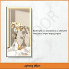 B / 140X40CM / Dimmable cool light | Black Border