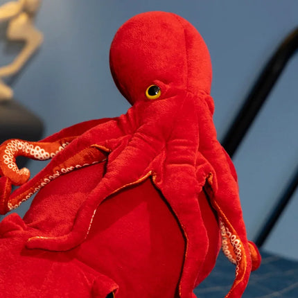 Red Octopus Plush Stuffed Toy