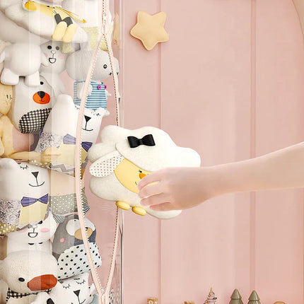 Vertical Transparent Space-Saving Toy Organizer Storage Tower