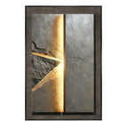 B / 80X40CM / Dimmable cool light | Black Border