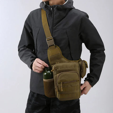 Multi-Pocket Crossbody Compact Hiking Chest Bag