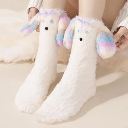 Soft Puppy Ears Fuzzy Warm Socks