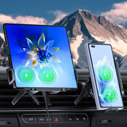 Touch & Rotate Automatic Universal Car Wireless Charge Phone Holder