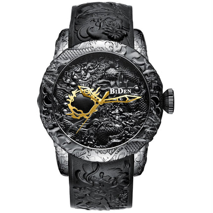 Ancient Dragon Heart Design Quartz Watch