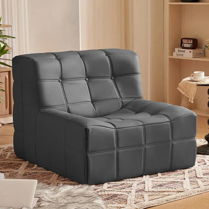 Modern Minimalist  Cube-Style Convertible Modular European Lounge Chair