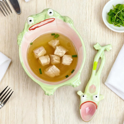 Frog Shape Ceramic Dining Bowl Set