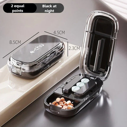 Pocket Size Dustproof Pill Cutter Organizer