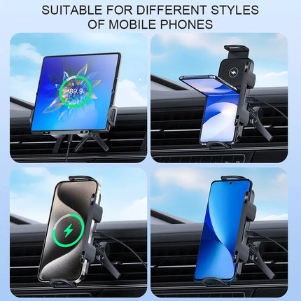 Touch & Rotate Automatic Universal Car Wireless Charge Phone Holder