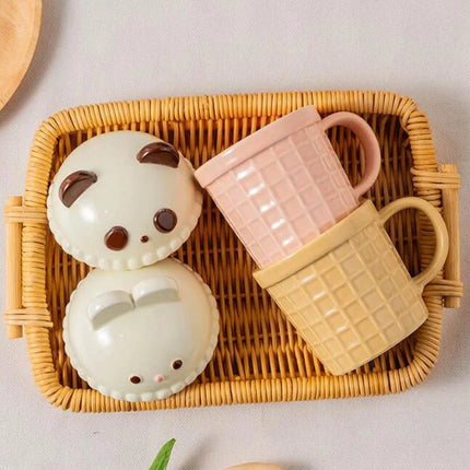 Cartoon Ice Cream Animal Ceramic Mug