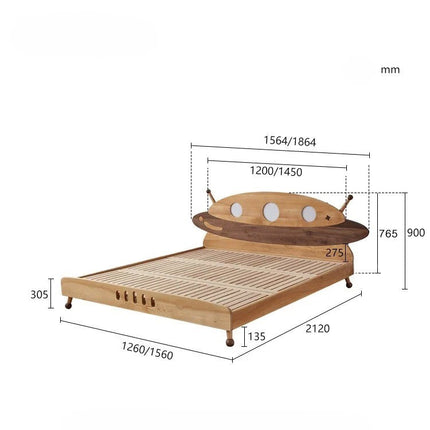 Spaceship Wooden Kids Bed