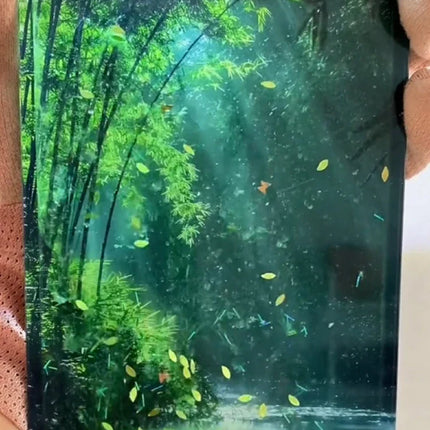 Dynamic Early Morning Bamboo Forest Acrylic Decors