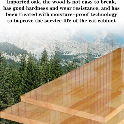 Dreamscape Panoramic Transparent Solid Wood Pet House