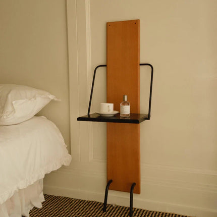 Gallery-Style Bedside Foldable Slim Shelf