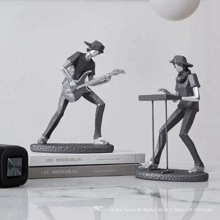 Abstract Rock'n Roll Resin Home Decor