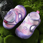 Purple baby sandals / foot length 11cm