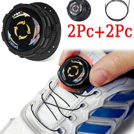 Quick Automatic Buckle No-Tie Shoe Clip