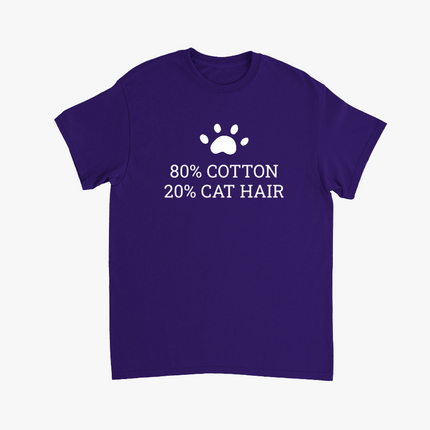 80% Cotton 20% Cat Hair Creative T-Shirt