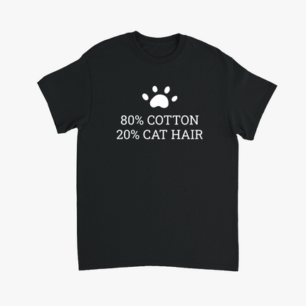 80% Cotton 20% Cat Hair Creative T-Shirt