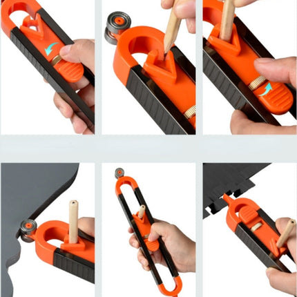 Adjustable Profile Scribing Ruler