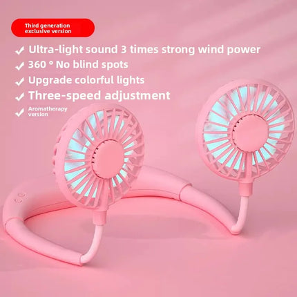 Adjustable Hands-Free Neck Cooling Fan