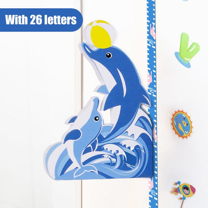 3d Cartoon Kids Height Sticker