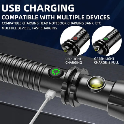 Tactical Self-Defense LED Flashlight Emergency Survival Tool