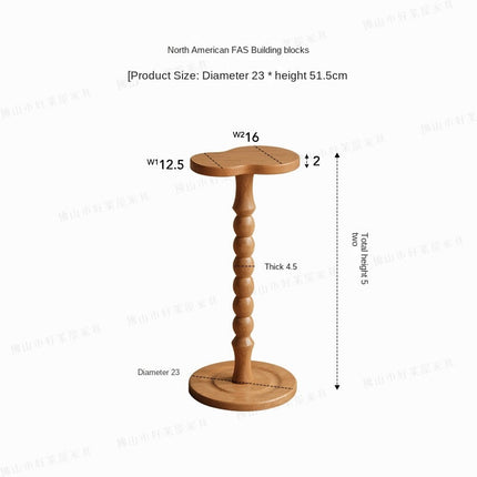 Medieval Time Solid Wood Mini Coffee Table