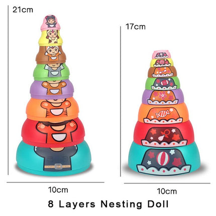 Educational Colorful Kids Matryoshka Dolls