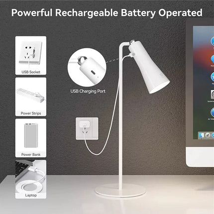 Shiny Orbit Rechargeable Rotating Desk Lamp