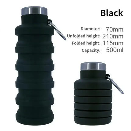 Collapsible Travel Friendly Water Bottle