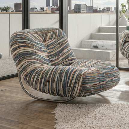 Italian Lounge Modern Curved Rocking Chair